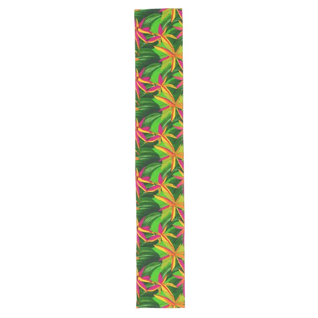 Tropical Botanical Delight Table Runner (Front)