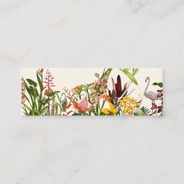 Tropical botanical landscape. loyalty card (Front)