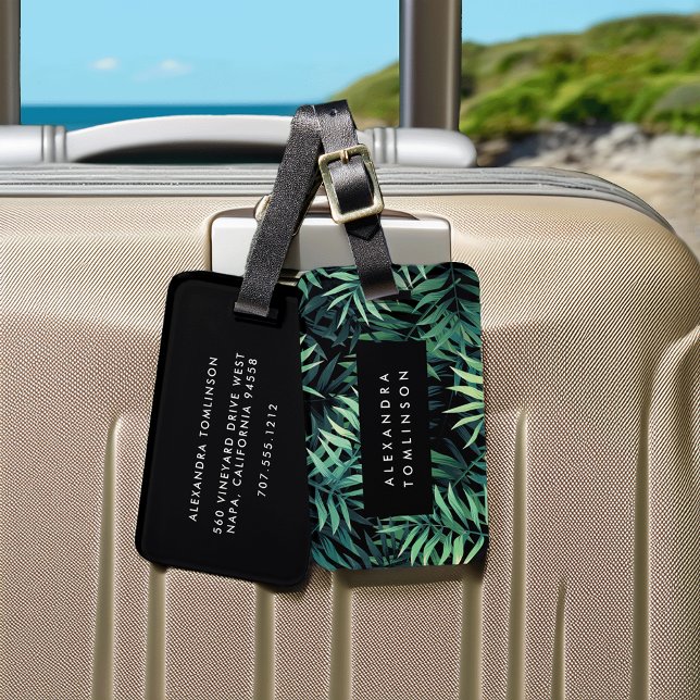 Tropical Botanical Luggage Tag (Creator Uploaded)