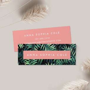 Tropical Botanical Mini Business Card