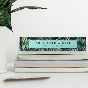 Tropical Botanical Nameplate