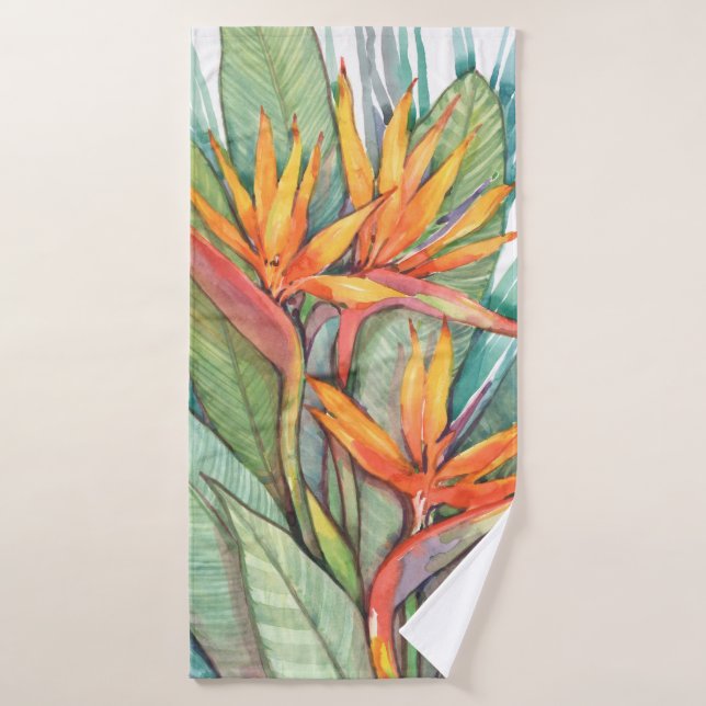 Tropical Botanical Paradise II Bath Towel (Bath Towel)