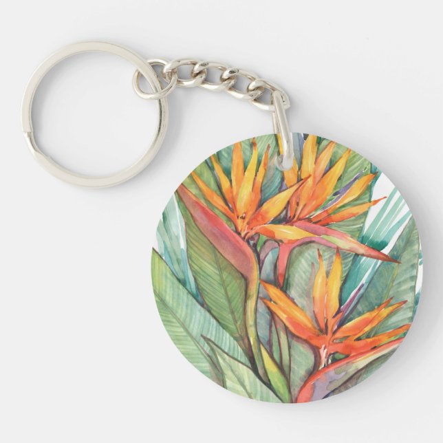 Tropical Botanical Paradise II Key Ring (Front)