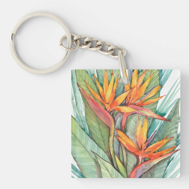Tropical Botanical Paradise II Key Ring (Front)