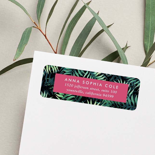 Tropical Botanical Return Address (Creator Uploaded)