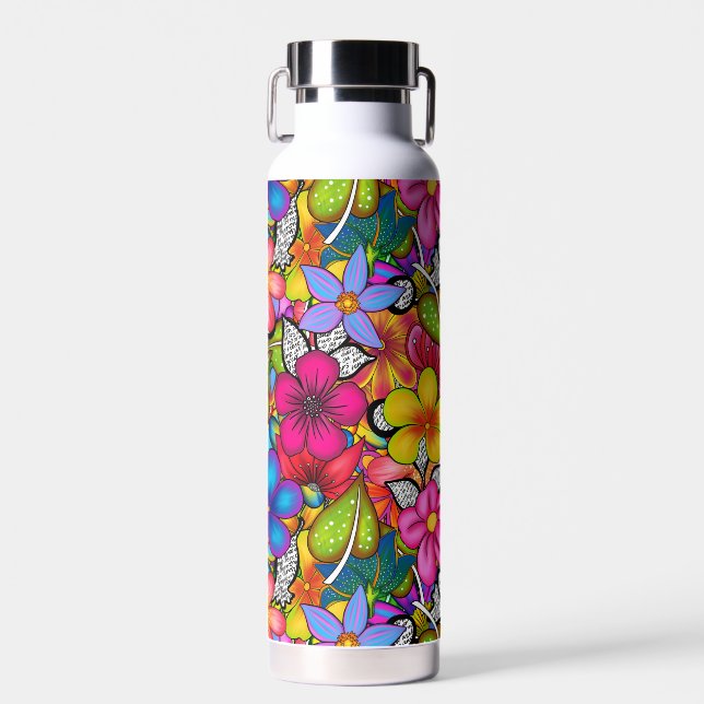 Tropical Botanical  Water Bottle (Front)