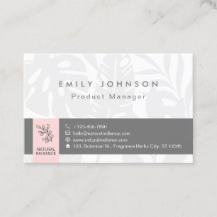 Tropical Botanicals Pink Fashion Beauty Products Business Card