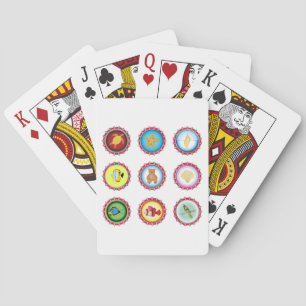 Tropical Bottle Caps Design Ocean and Wildlife  Playing Cards