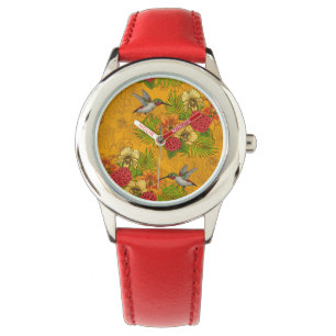 Tropical bouquet and hummingbirds 2 watch