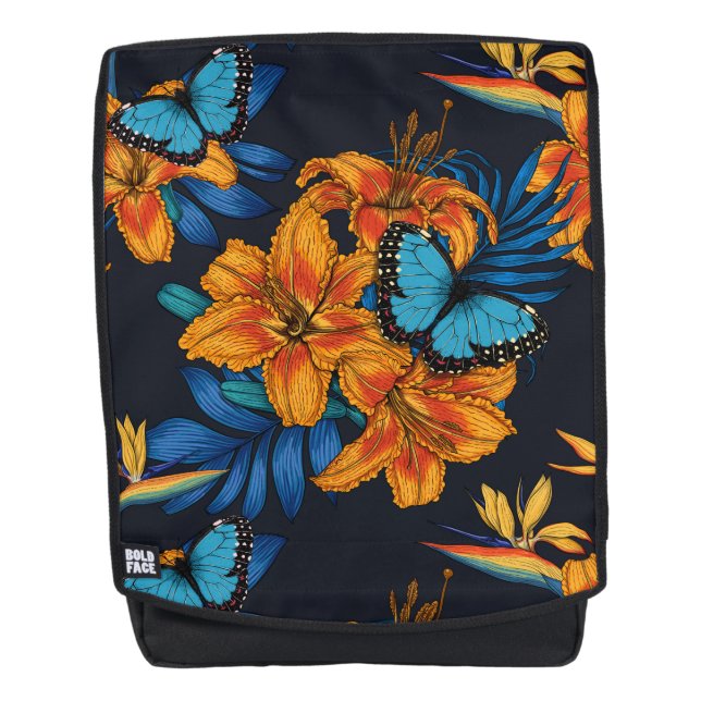 Tropical bouquet backpack (Front)