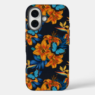 Tropical bouquet iPhone 16 case