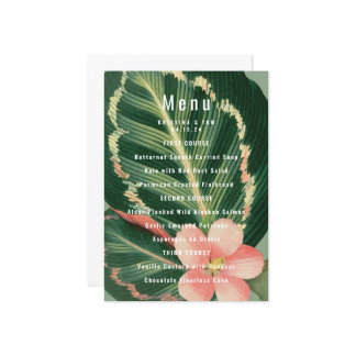 Tropical Bouquet Menu