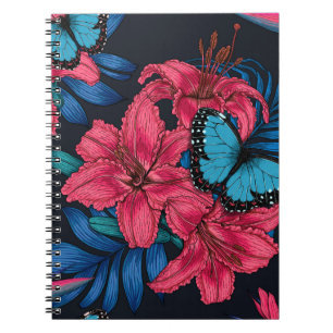 Tropical bouquet notebook
