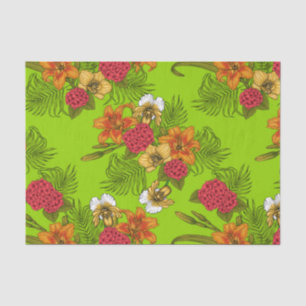 Tropical bouquet tissue paper
