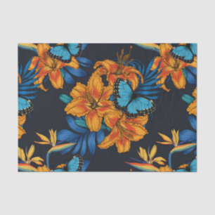 Tropical bouquet tissue paper