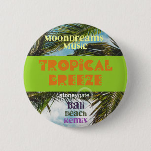 Tropical Breeze Bali Beach 6 Cm Round Badge