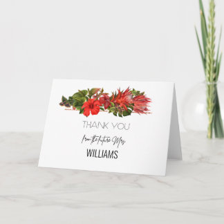 Tropical Breeze Botanical Bridal Shower Thank You Invitation