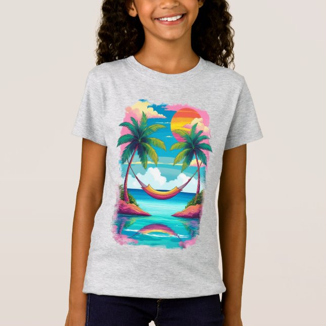 Tropical Breeze Escape T-Shirt (Front)