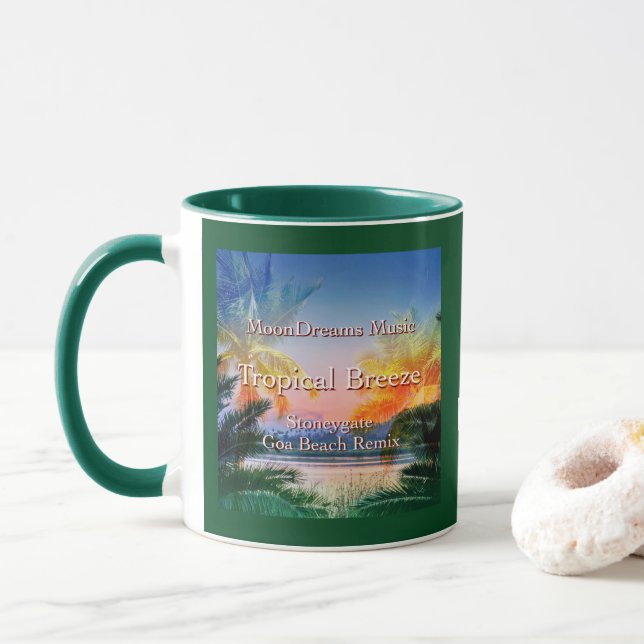 Tropical Breeze Goa Beach Mug (With Donut)