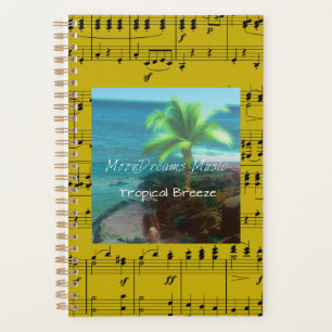 Tropical Breeze/Gold Sheet Music Planner