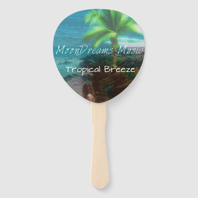 Tropical Breeze Hand Fan (Front)