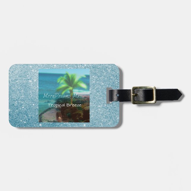 Tropical Breeze Luggage Tag (Front Horizontal)