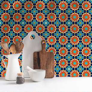 Tropical Breeze Moroccan Mosaic Pattern Tile