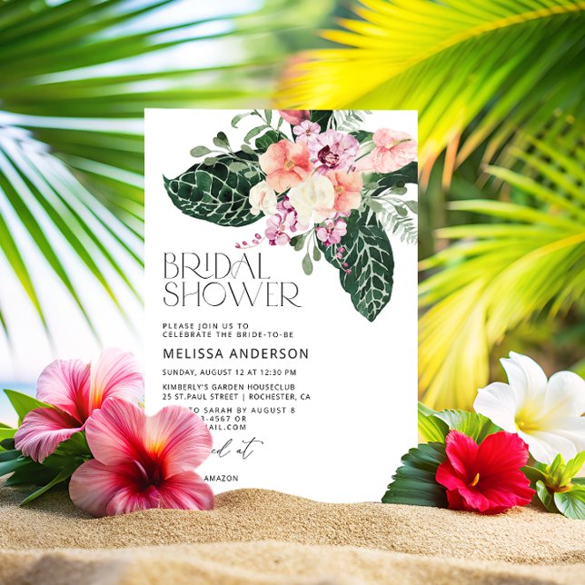 Tropical Bridal Shower Invitation (Creator Uploaded)
