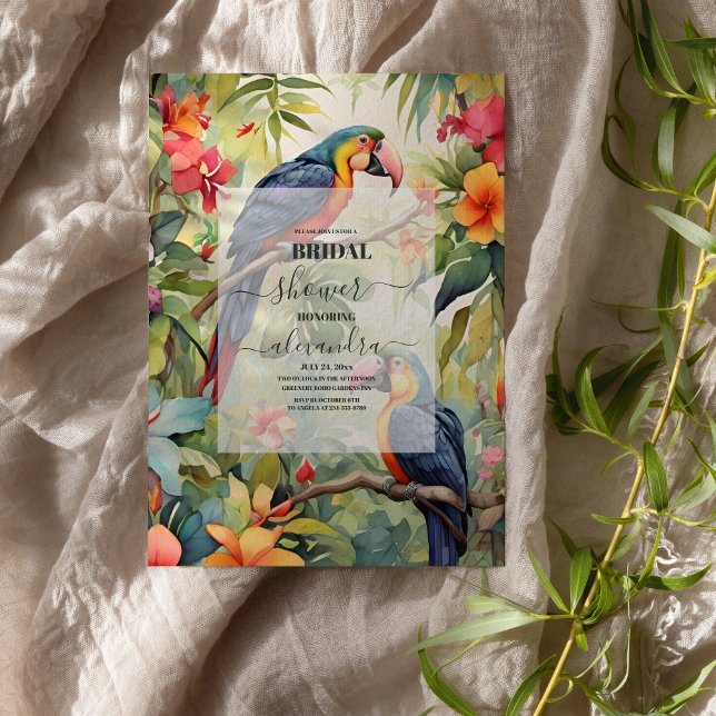 Tropical Bridal Shower Invitation (Creator Uploaded)
