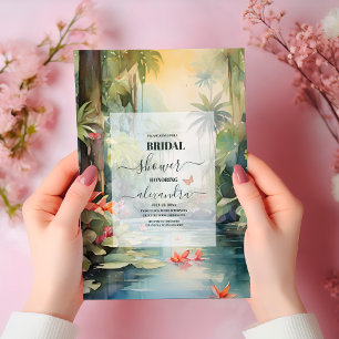 Tropical Bridal Shower Invitation