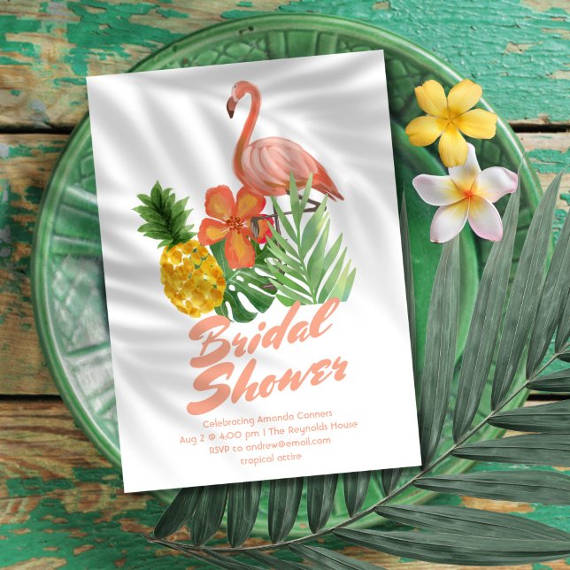 Tropical Bridal Shower Invitation (Creator Uploaded)