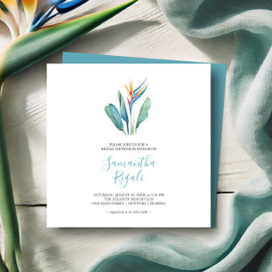 Tropical Bridal Shower Invitations