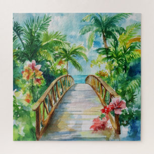 Tropical Bridge Jigsaw Puzzle