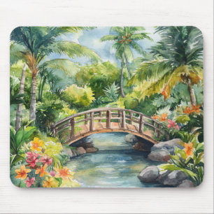 Tropical Bridge Mouse Pad
