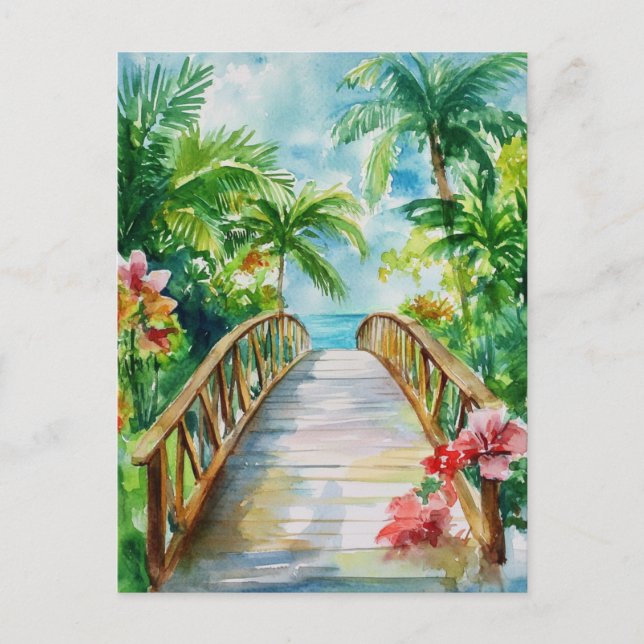 Tropical Bridge Postcard (Front)