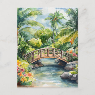 Tropical Bridge Postcard