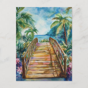 Tropical Bridge Postcard