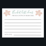 Tropical Bucket List Ideas Guest Book Wedding Table Number<br><div class="desc">These beautiful tropical foliage bucket list cards will be the perfect compliment to your wedding reception or bridal/couples shower and is a unique guest book idea.</div>