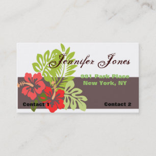 Tropical Business Card