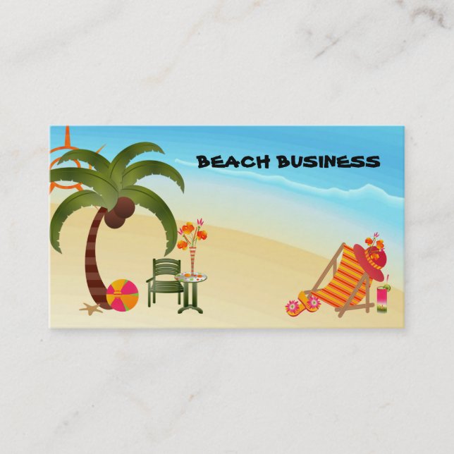 Tropical Business-Personal Business Card (Front)
