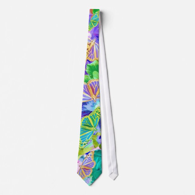 Tropical Butterflies Tie (Front)