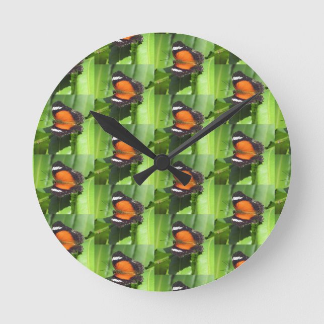 Tropical Butterfly Clock (Front)