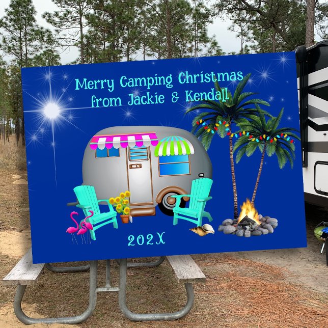 Tropical Camping Christmas Silver Trailer Cards (Creator Uploaded)