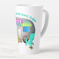 Tropical Camping Travel Trailer Custom Saying