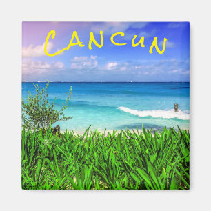 Tropical Cancun Mexico Beach Sea Paradise Magnet
