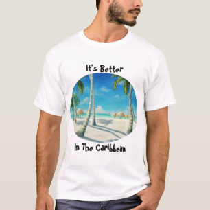 Tropical Caribbean Beach T-Shirt