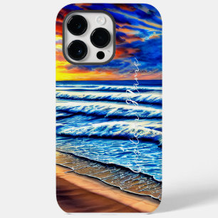 Tropical Caribbean Sunset over Clear Ocean iPhone 14 Pro Max Case