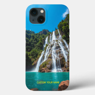 "Tropical Cascade – Nature’s Power in Your Pocket" iPhone 13 Case