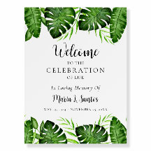 Tropical Celebration of Life Welcome Memorial