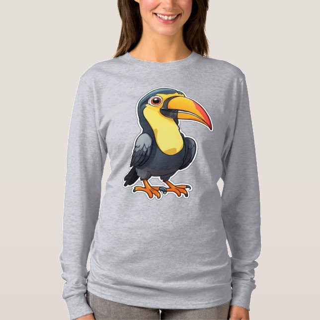 Tropical Chibi Bird T-Shirt (Front)